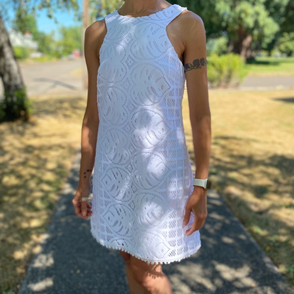 Lilly Pulitzer White Lace Dress